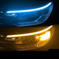 🚗 50 % RABATT NU! 💡 2-pack flexibel LED-flytande signallampa – vattentät, tvåfärgad & 12V – perfekt för varselljus och blinkers 🔧