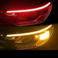 🚗 50 % RABATT NU! 💡 2-pack flexibel LED-flytande signallampa – vattentät, tvåfärgad & 12V – perfekt för varselljus och blinkers 🔧
