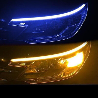 🚗 50 % RABATT NU! 💡 2-pack flexibel LED-flytande signallampa – vattentät, tvåfärgad & 12V – perfekt för varselljus och blinkers 🔧