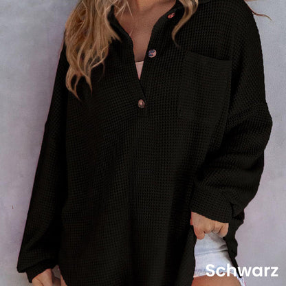 🔥Last Week Promotion 49% Off✨2024 New Women’s Loose Solid Color Waffle Knit Shirt Jacket