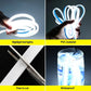 🚗 50 % RABATT NU! 💡 Dynamiskt skanning hoodbeam-kit – mjuka & hypnotiska ljuseffekter – vattentät, enkel installation & universalpassform – perfekt för bildekoration 🌟