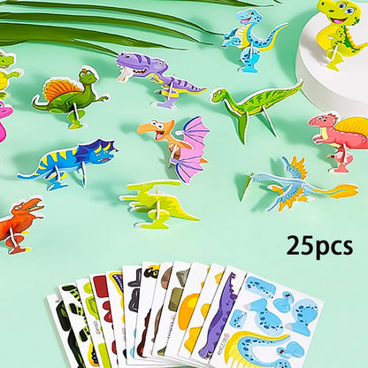 🧩 50% RABATT! ✨ 3D-PUSSEL MED DJURMOTIV - 50 Delar med Glow-in-the-Dark Effekt, Utvecklar Kreativitet och Problemlösningsförmåga hos Barn 🦁🎉
