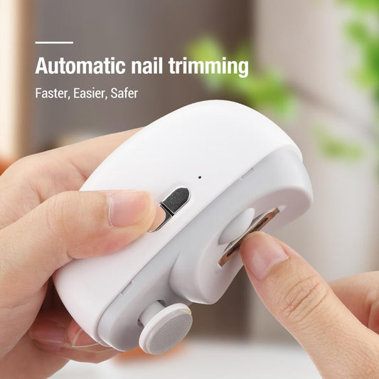 👵 50% RABATT NU! 👶 3-i-1 Automatisk Elektrisk Nagelklippare med Polering – Klipp, Trima & Polera ✨