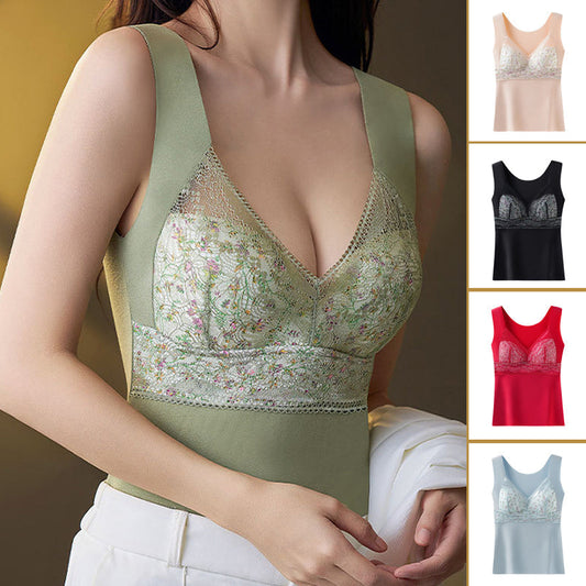 🔥2-in-1 Built-in Bra Lace Thermal Underwear