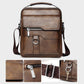 💼 50% RABATT NU!🚶‍♂️ Affärsmän Casual Crossbody Väska – Vattenresistent PU Läder – Praktisk Axel Messenger Väska 🌧️