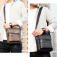 💼 50% RABATT NU!🚶‍♂️ Affärsmän Casual Crossbody Väska – Vattenresistent PU Läder – Praktisk Axel Messenger Väska 🌧️