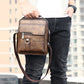 💼 50% RABATT NU!🚶‍♂️ Affärsmän Casual Crossbody Väska – Vattenresistent PU Läder – Praktisk Axel Messenger Väska 🌧️