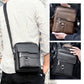 💼 50% RABATT NU!🚶‍♂️ Affärsmän Casual Crossbody Väska – Vattenresistent PU Läder – Praktisk Axel Messenger Väska 🌧️