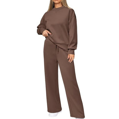 ✨️50%0FF✨️Round Neck Top Drawstring Pants 2-Piece Set