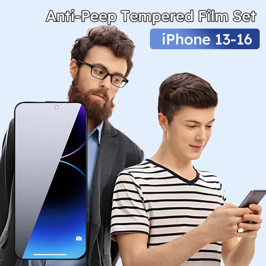 🔥Hot Sale  🔥Multi-Angle Anti-Peep Tempered Film Set for iPhone