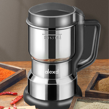 ⚙️ 50 % RABATT NU! ☕ Liten elektrisk slipmaskin – mal kaffebönor, kryddor & nötter med kopparmotor i rostfritt stål ✨