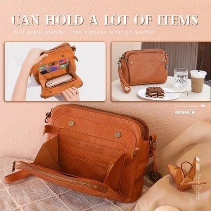 👜 50% RABATT! ✨ Läder Crossbody & Clutch Set – Lätt, Flera Fack & Tidslös Design för Vardag och Kväll 👜