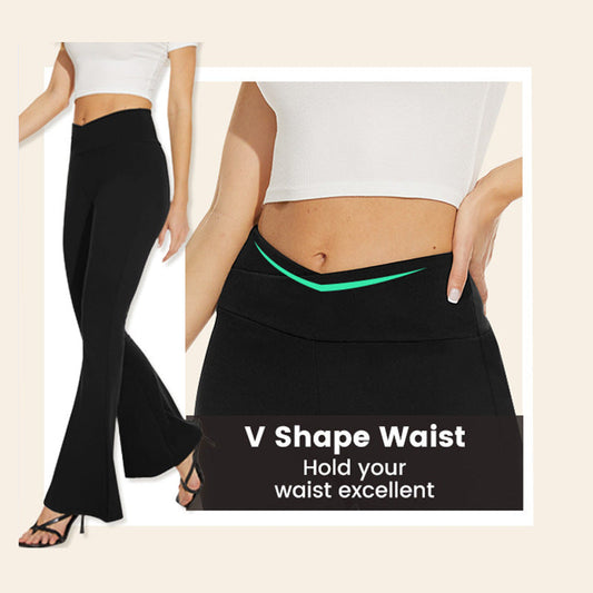 👖 50% RABATT NU! 🛍️ Högstretchiga High Waist Utsvängda Byxor för Damer – Ultimat Komfort & Retrocharm 🍃