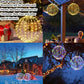 🎅 50 % RABATT NU! 🎄 LED-ljusbollar i metallram – 12"/16", hopfällbara & vattentäta för jul och alla årstider 🌟