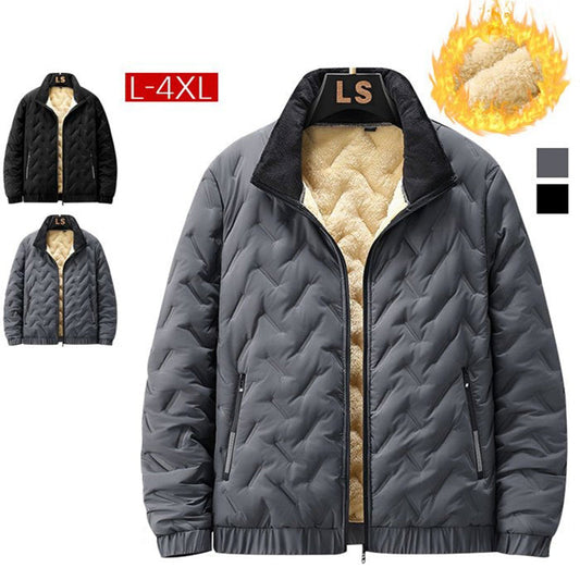 ✨Get 50% off💖Men's Quilted Winter Jacket with Faux Fleece Lining