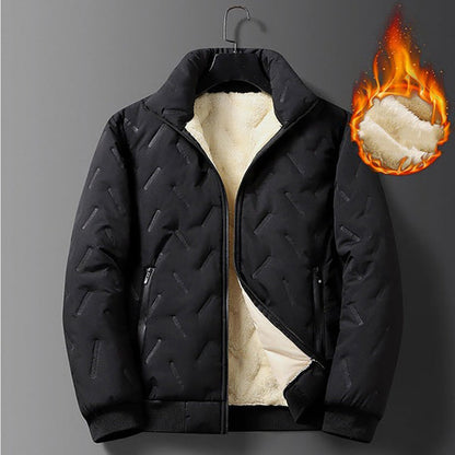 ✨Get 50% off💖Men's Quilted Winter Jacket with Faux Fleece Lining