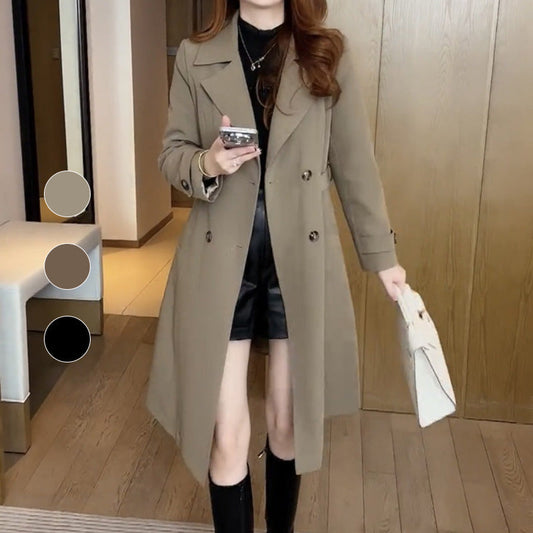 ✨Get 50% off💖Elegant Women's Plush-Lined High-Grade Trench Coat-✈️free shipping✈️