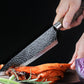 🔪 50% RABATT NU! 🍳 Professionellt Köksknivset i Rostfritt Stål – Ergonomiska Trähandtag & Hammardesign – Precision, Hållbar & Elegant 🥩
