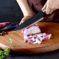 🔪 50% RABATT NU! 🍳 Professionellt Köksknivset i Rostfritt Stål – Ergonomiska Trähandtag & Hammardesign – Precision, Hållbar & Elegant 🥩