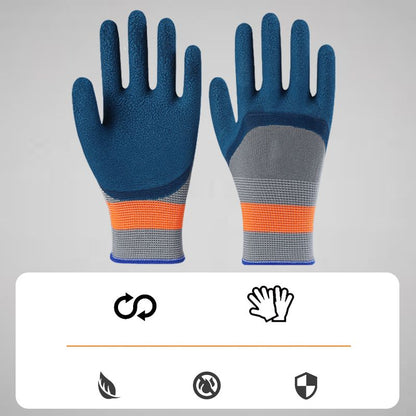 🧤 50 % RABATT NU! 💪 Wear-resistant rubber work glove (12-pack) – hållbar, rivfast & halksäker – perfekt för bilreparation, bygg och trädgård 🛠️