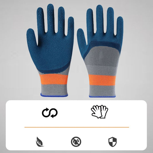 🧤 50 % RABATT NU! 💪 Wear-resistant rubber work glove (12-pack) – hållbar, rivfast & halksäker – perfekt för bilreparation, bygg och trädgård 🛠️
