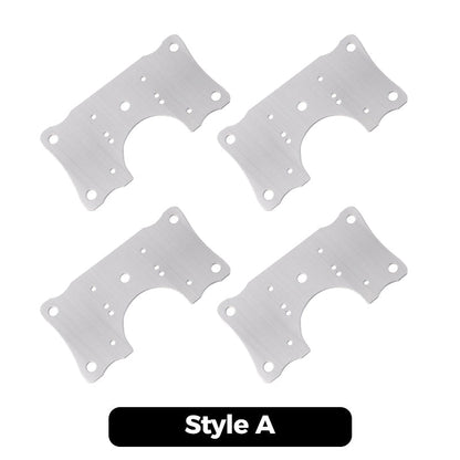 🚪 50 % RABATT NU! 🔧 Gångjärnsplatta i rostfritt stål för skåpsluckor – universell passform, förtjockad & med skruvar 💪