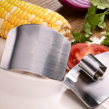 🛡️ Köp 1 Få 1 gratis! 🔪 Fingerskydd i rostfritt stål – effektivt skydd mot skärsår – perfekt för matlagning och matberedning 🍳