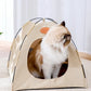 🐾 50% RABATT NU!🏕️ Vikbart Husdjurstält – Fällbar Design & Dubbel-Sidig Kudde – Sval Sommar/Varm Vinter 🐱