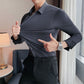 👔 50% RABATT NU! 💼 Herr Högstretch, Strykfri Businessskjorta – Andningsbar Bomullsblandning, Bekväm Passform & Professionell Look ✨