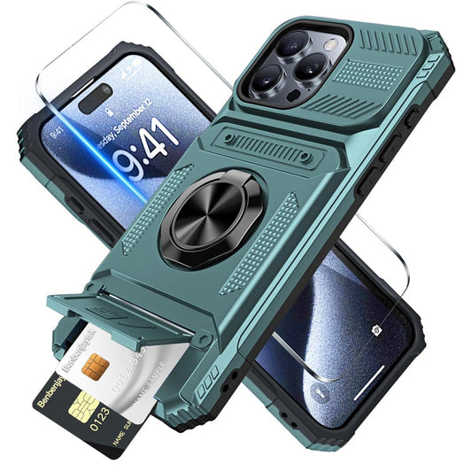 📱 50% RABATT NU! 💳 Telefonfodral med Kortfack & Ringfäste – Säker & Handsfree Bekvämlighet 🚗