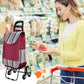 🛒 50 % RABATT NU! 📦 Stor kapacitet bärbar hopfällbar trappklättrande vagn – lyft utan ansträngning, perfekt för shopping och flytt 🏠