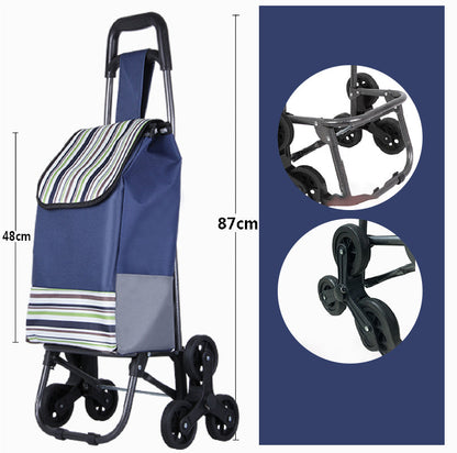 🛒 50 % RABATT NU! 📦 Stor kapacitet bärbar hopfällbar trappklättrande vagn – lyft utan ansträngning, perfekt för shopping och flytt 🏠