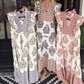 👗 50% RABATT NU!✨ Dam Tryckt Ruchklänning – Ärmlös & Lätt – Elegant Sommar Semesterklänning 🌸