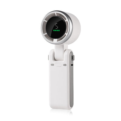 🌀 50% RABATT NU! 💨 Vikbar Handhållen Fläkt med 5 Hastigheter – 3600mAh & LED-display – Perfekt för Resor & Sommardagar ☀️