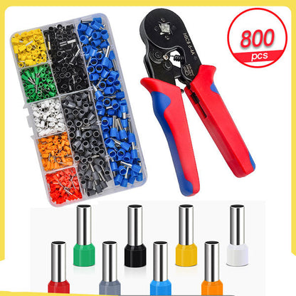 🔌 50 % RABATT NU! 🛠️ 800 krympbara terminalanslutningssatser – självjusterande krympverktyg & ergonomiskt grepp ⚡