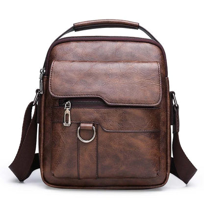 💼 50% RABATT NU!🚶‍♂️ Affärsmän Casual Crossbody Väska – Vattenresistent PU Läder – Praktisk Axel Messenger Väska 🌧️