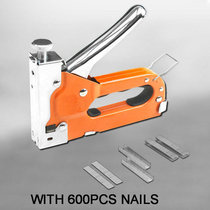 🔨 50% RABATT NU! 🛠️ 3-i-1 Träarbete Häftpistol – Manuell Metallverktyg för Klädsel & DIY – Justerbart Tryck & Stötdämpning 🪑