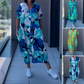 👗 60% RABATT! 🌸 Elegant V-halsad Klänning med Tryck för Kvinnor – Flytande Tyg, Smickrande Passform & Perfekt för Våren ☀️
