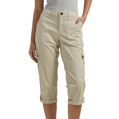 👖 50% RABATT NU! 🌿 Capri Cargobyxa med Midjeresår & Flera Fickor – Andningsbar & Stretchig – Perfekt för Äventyr & Vardag ☀️