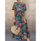 👗 50% RABATT 🌸 | Lång Kjol i Ren Bomull – Vintage Tryck & Ledig Passform