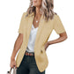 🧥 50% RABATT NU! 💼 Dam Kortärmad Blazer – Lättviktig & Modern – Mångsidig & Bekväm 🌸