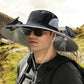 🧢 50% RABATT NU!🌬️ Herr Solhatt med 2 Avtagbara Solfläktar – UPF 50+ & USB-laddning ☀️