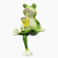 🐸 50% RABATT NU! 🌿 Handgjorda Grodfigurer i Björk – Charmig Krukkantdekoration – Perfekt för Växter, Terrarier & Trädgård – Väderbeständig & UV-resistent 🍷