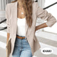 🧥 50% RABATT NU! ✨ Elegant Enfärgad Jacka – Klassisk Kavajkrage & Mjukt Tyg – Perfekt för Arbete & Vardag – Enkel att Styla 🌸