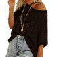 👚 50% RABATT NU! 🌊 Kvinnors Sommar Scoop Neck Tröja – Virkad & Hålmönstrad – Strandöverdrag – Luftigt, Andningsbart & Ansträngningslöst Chic ☀️