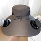 🧢 50% RABATT NU! ☀️ Ultralätt Solhatt med Solcellsfläkt – UPF 50+ & UV-sensor – Perfekt för Utomhusäventyr 🌿
