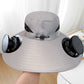 🧢 50% RABATT NU! ☀️ Ultralätt Solhatt med Solcellsfläkt – UPF 50+ & UV-sensor – Perfekt för Utomhusäventyr 🌿