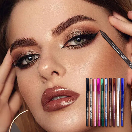 🔥50 % rabatt så länge lagret räcker!💕10 färgade gelpennor för eyeliner