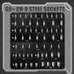 🔧 50% RABATT NU! 🛠️ CASOMAN 64-delars Hylsnyckelsats – CR-V Stål, Spärrskaft & Bits – Slitstark, Mångsidig & Praktisk 🧰