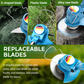 🌿 50% RABATT NU! 🛠️ Sladdlös Grästrimmerkit – Utbytbara Blad, Teleskophandtag & 90° Flexibelt Huvud – Kraftfull, Säker & Ergonomisk 🏡